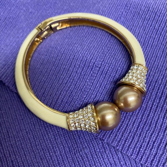 Kate Spade Enamel Hinged Cuff Bracelet - Picture 2 of 7